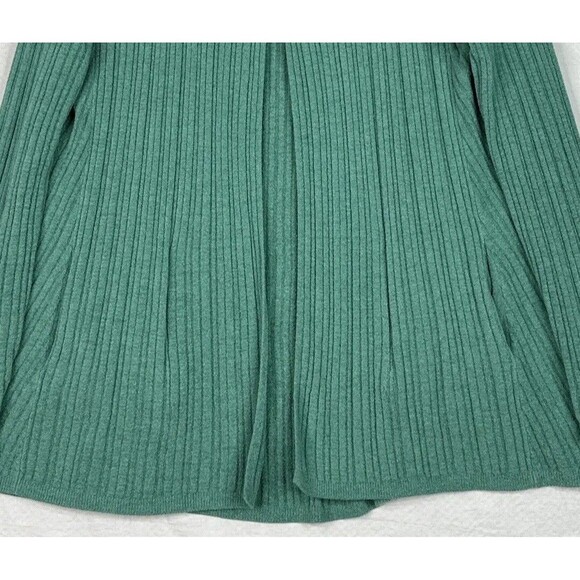 Barefoot Dreams CozyChic Ultra Lite Green Hooded Cardigan Sweater Women’s Large - Picture 3 of 11